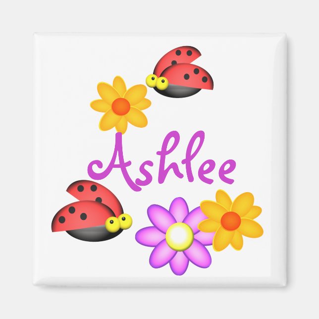 Ladybug und Blume Magnet (Vorne)