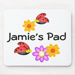 Ladybug und Blume Mousepad