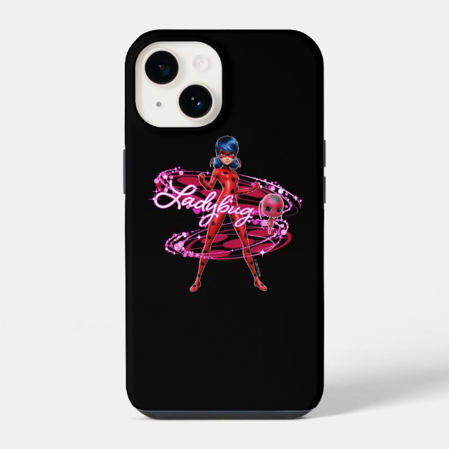 Ladybug und Tikki Graphic iPhone 14 Hülle (Rückseite)