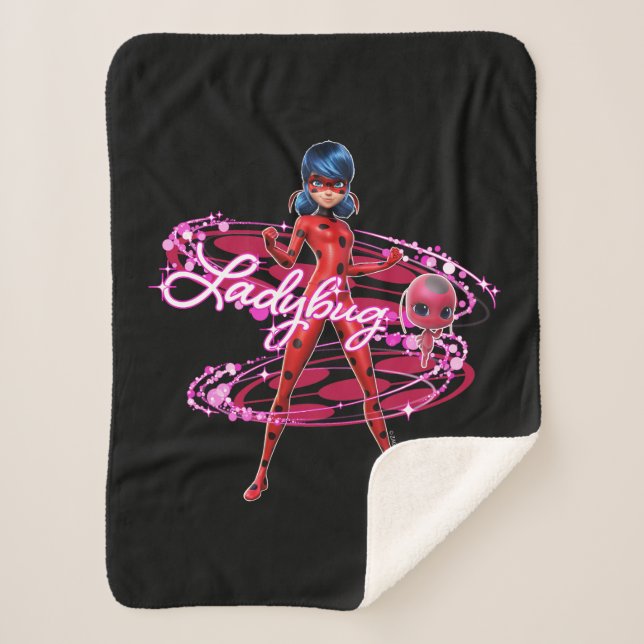 Ladybug und Tikki Graphic Sherpadecke (Vorderseite)