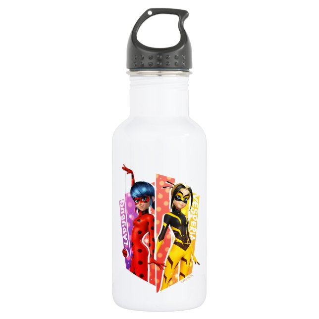 Ladybug und Vesperia Graphic Edelstahlflasche (Vorderseite)