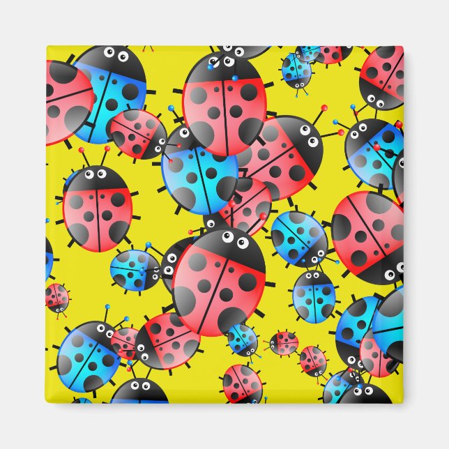Ladybug Wallpaper Magnet (Vorne)