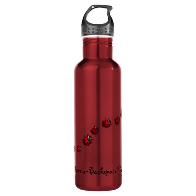 Ladybug Wasserflasche Ladybug / Ladybird Art Flasc Edelstahlflasche (Vorderseite)