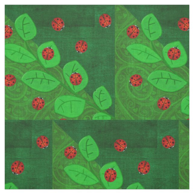 Ladybug Whimsey 3D Folk Art 3 Stoff (Muster)