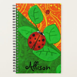 Ladybug Whimsey 3D Folk Art AJOUTER VOTRE NOM