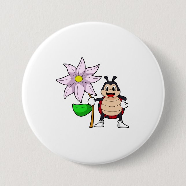 Ladybug with button (Vorderseite)
