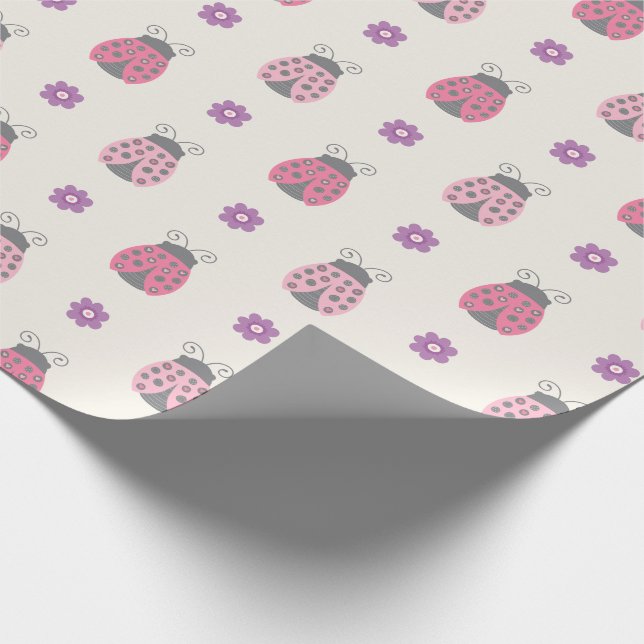Ladybug Wrapping Paper Geschenkpapier (Ecke)