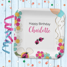 Ladybugs and Blume Square Geburtstagsparty