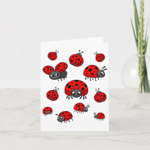 Ladybugs Art for Boy Girl Kid Kinderinsekt Ladyb Karte