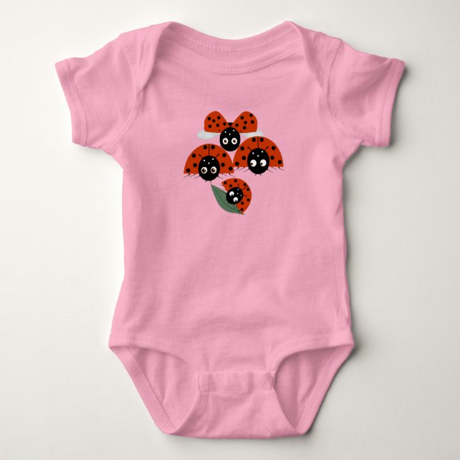 Ladybugs Baby Bodysuit Strampler (Vorderseite)