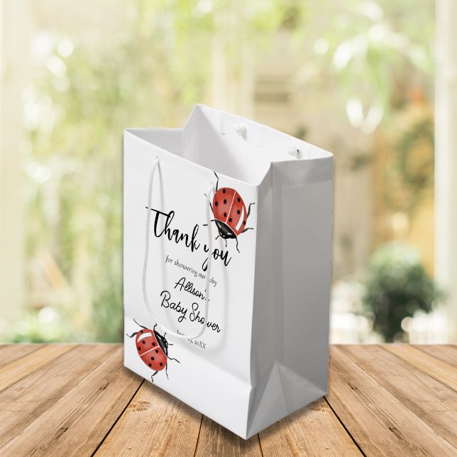 Ladybugs Baby Dusche Mittlere Geschenktüte (Von Creator hochgeladen)