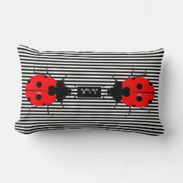Ladybugs Cute Stripe Lumbar Lancer Oreillers