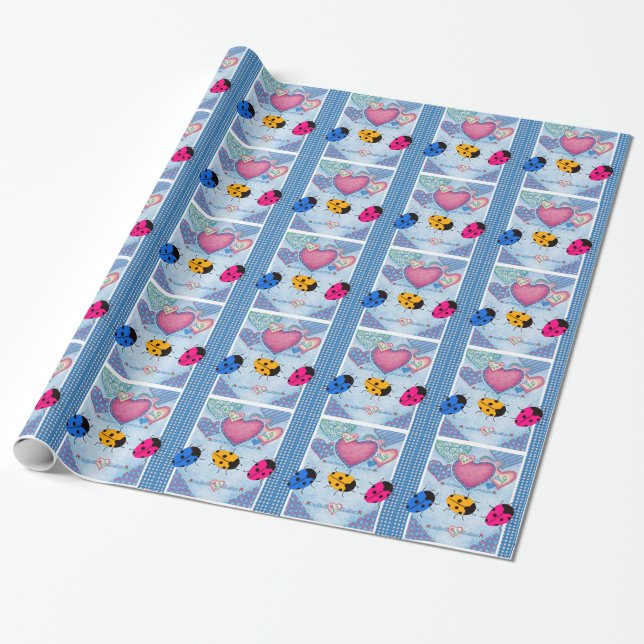 LADYBUGS GESCHENKPAPIER (Ungerollt)