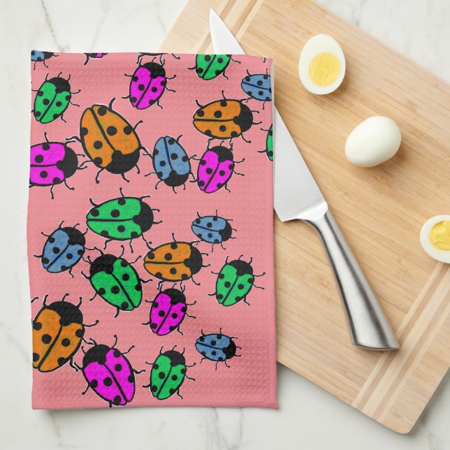 LADYBUGS GESCHIRRTUCH (Viertel Falte)