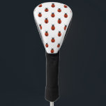 Ladybugs Golf Head Cover Golf Headcover<br><div class="desc">Dieses Design weist ein Muster von Ladybugs auf einem weißen Hintergrund auf.</div>