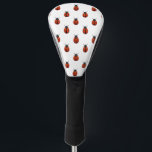 Ladybugs Golf Head Cover Headcover<br><div class="desc">Dieses Design weist ein Muster von Ladybugs auf einem weißen Hintergrund auf.</div>