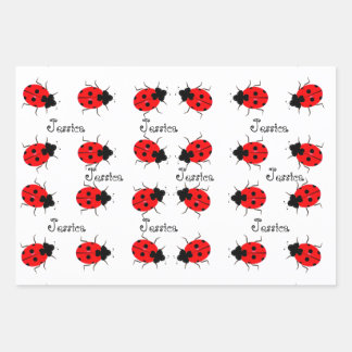 Ladybugs Individuelle Wrapping Paper Sheet-Sets Geschenkpapier Set