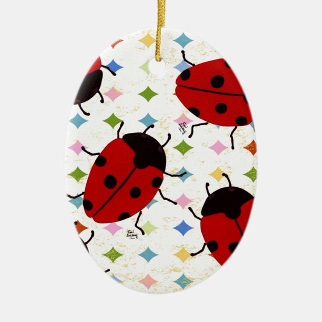 LADYBUGS KERAMIKORNAMENT (Vorne)