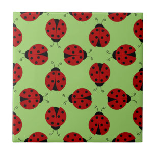 Ladybugs-Muster Fliese