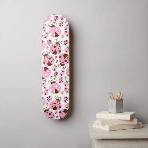 Ladybugs-Muster, Niedliche Ladybugs, rosa Ladybugs Skateboard