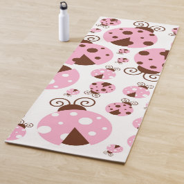 Ladybugs-Muster, Niedliche Ladybugs, rosa Ladybugs Yogamatte