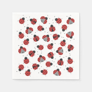 Ladybugs-Muster Serviette