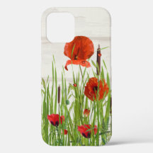 Ladybugs on Red Poppy