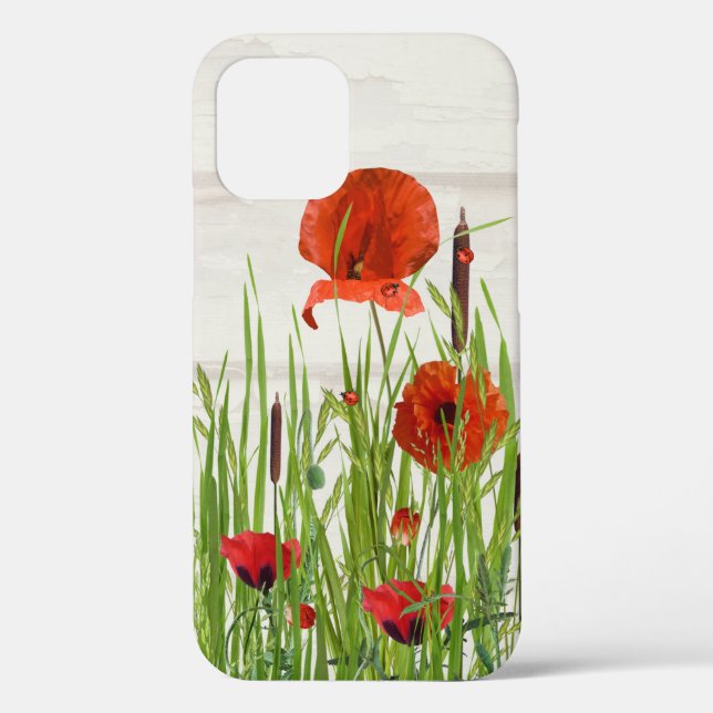 Ladybugs on Red Poppy Case-Mate iPhone Hülle (Rückseite)