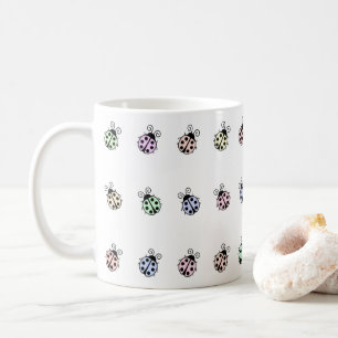 Ladybugs Pastel Multicolor Mug