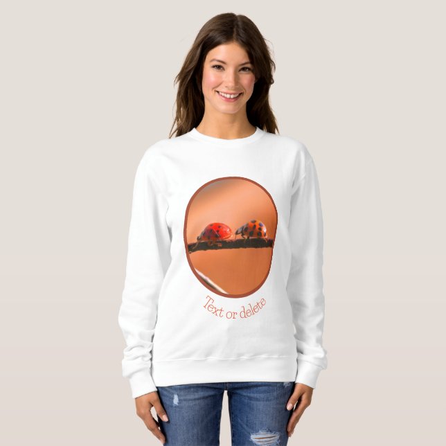 Ladybugs Play folgt dem Leader Personalisiert Sweatshirt (Vorne ganz)