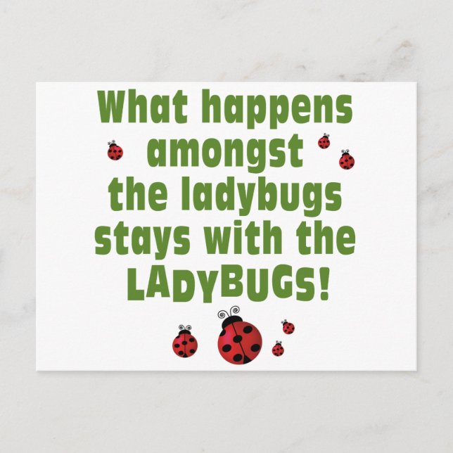 Ladybugs Postkarte (Vorderseite)