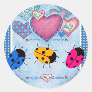 LADYBUGS RUNDER AUFKLEBER