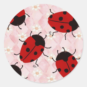 LADYBUGS RUNDER AUFKLEBER