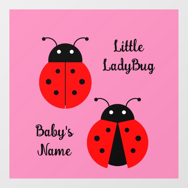 Ladybugs Window Cloning Fensteraufkleber (Blatt)