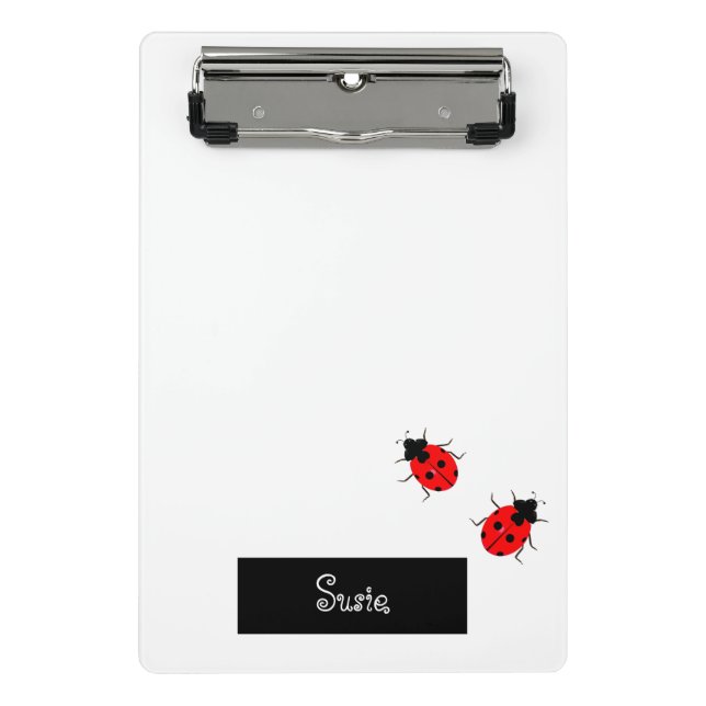 Ladybugs Zurück zu School Mini-Clipboards Mini Klemmbrett (Vorderseite)
