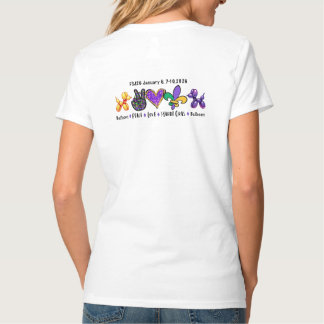 Ladys-2-seitige Logo-Shirt/Mardi Gras T-Shirt
