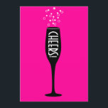 Ladys 80. Geburtstag Einladung - Cheers! Hot Mama<br><div class="desc">Am 80. Geburtstag des Hot Mama mit diesem Vintagen Design eines Champagnerglases mit einem blubigeren Hintergrund.</div>