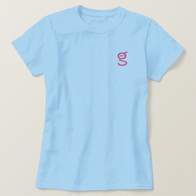 Ladys Angepasst Polo w Pink Logo (Design vorne)