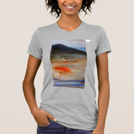 Ladys angepasstes Hemd Dark Mountain Design T-Shirt