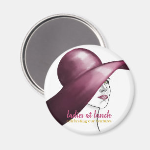 Ladys at Lunch - Elegantes Keepake Magnet! Magnet