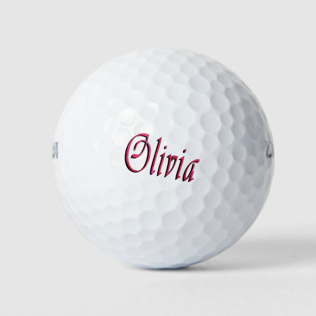 Ladys Called Olivia Golfball (Vorderseite)