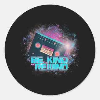 Ladys Cassette BE - Out-of-the-World Runder Aufkleber