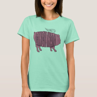 Ladys Cincinnati Flying Pig Shirt