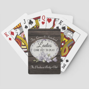"Ladys Come out to Play" Rustikale Schönheit Spielkarten