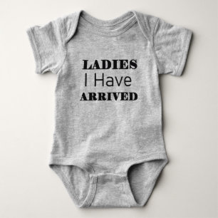 Ladys, die ich angekommen bin baby strampler