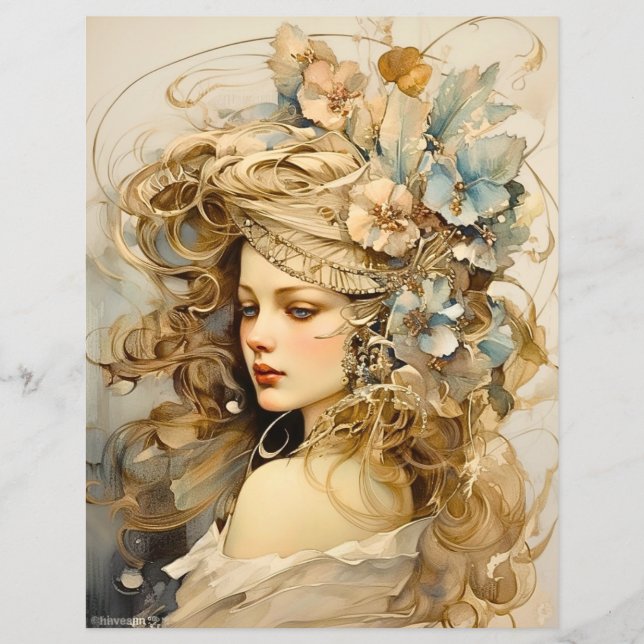 Lady's Elegance Scrapbook Paper (Vorderseite)