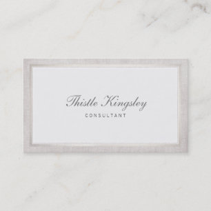 Ladys Elegant Traditionelles Licht Gray Visitenkarte
