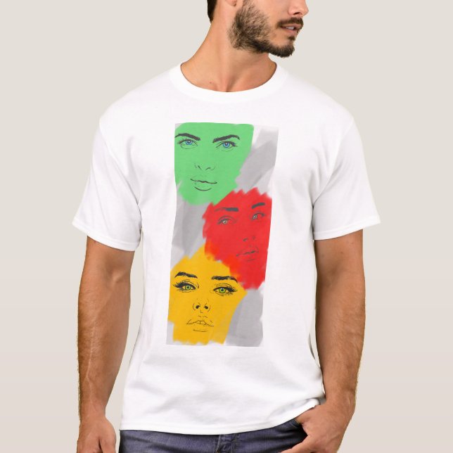 Ladys Faces T - Shirt (Vorderseite)