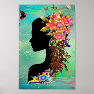 Ladys Fantasy Fashion Poster