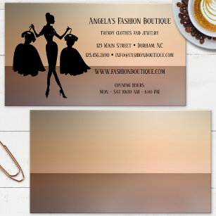 Ladys Fashion Retail Store Business Card Visitenkarte